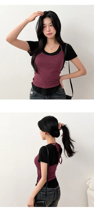 Striped Sleeveless Top