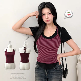 Striped Sleeveless Top