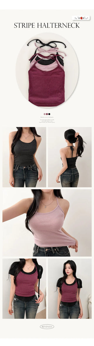 Striped Sleeveless Top