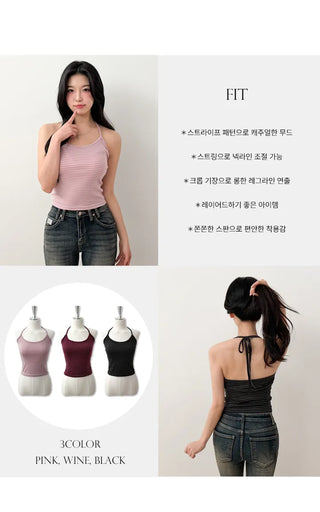 Striped Sleeveless Top