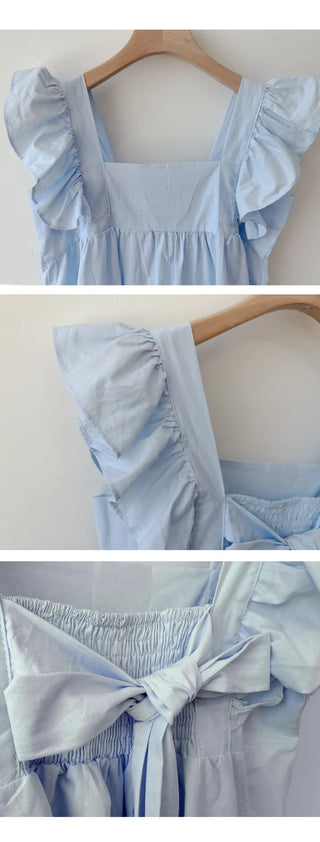 Shirred Sleeveless Blouse