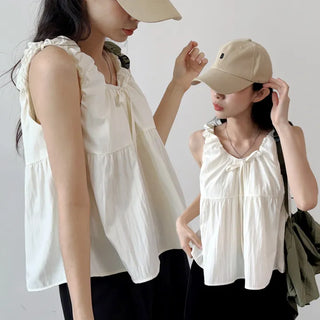 Frill Sleeveless Blouse