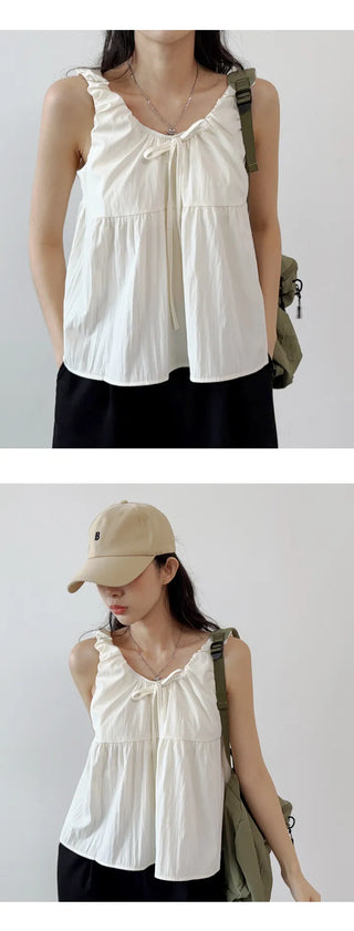 Frill Sleeveless Blouse