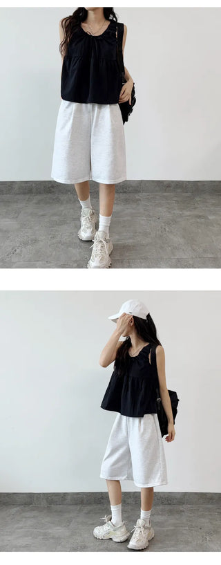 Frill Sleeveless Blouse