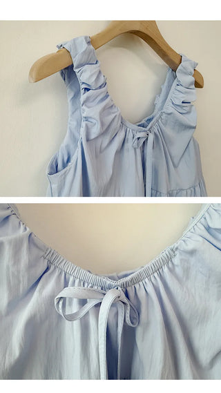 Frill Sleeveless Blouse
