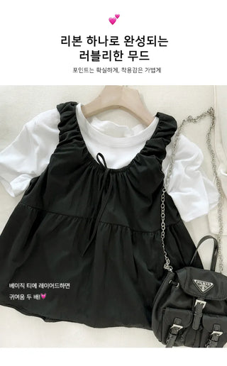 Frill Sleeveless Blouse