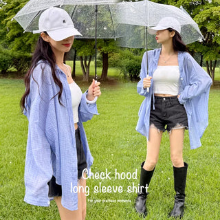 Sheer Hooded Windbreaker