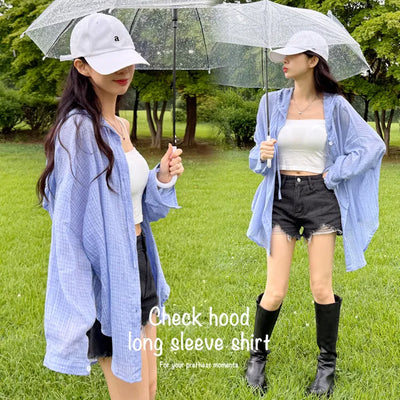 Sheer Hooded Windbreaker