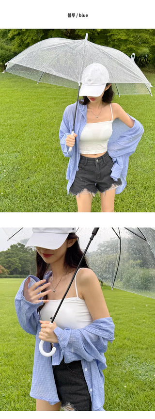 Sheer Hooded Windbreaker