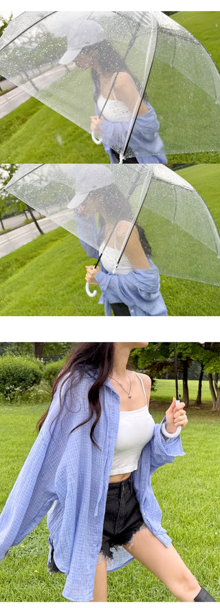 Sheer Hooded Windbreaker