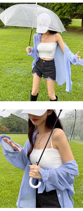 Sheer Hooded Windbreaker