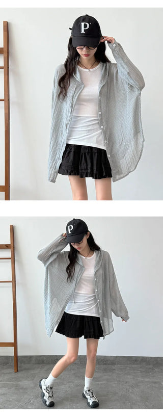 Sheer Hooded Windbreaker