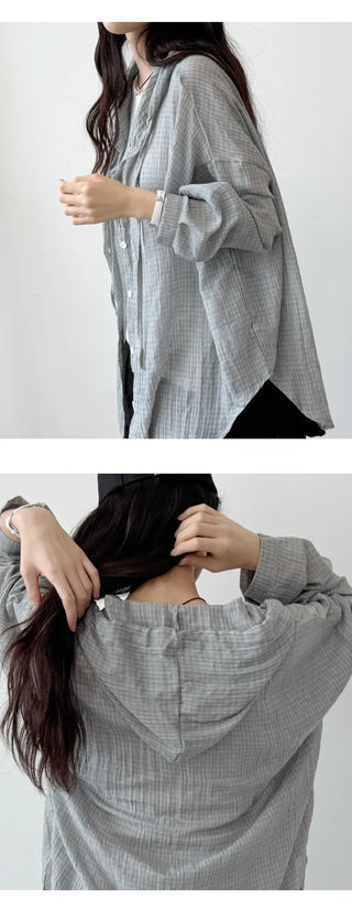 Sheer Hooded Windbreaker