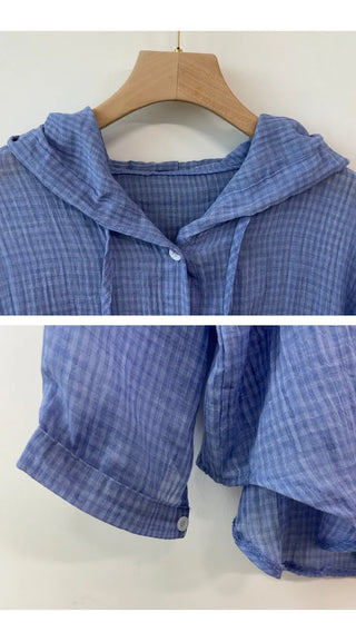 Sheer Hooded Windbreaker