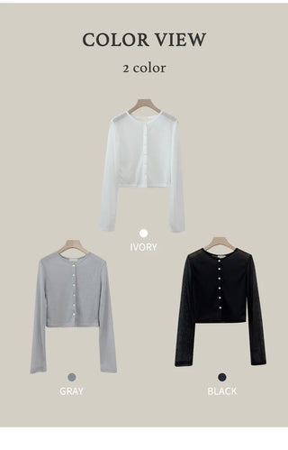 Linen Sheer Cardigan