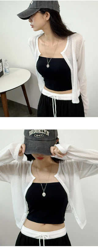 Linen Sheer Cardigan