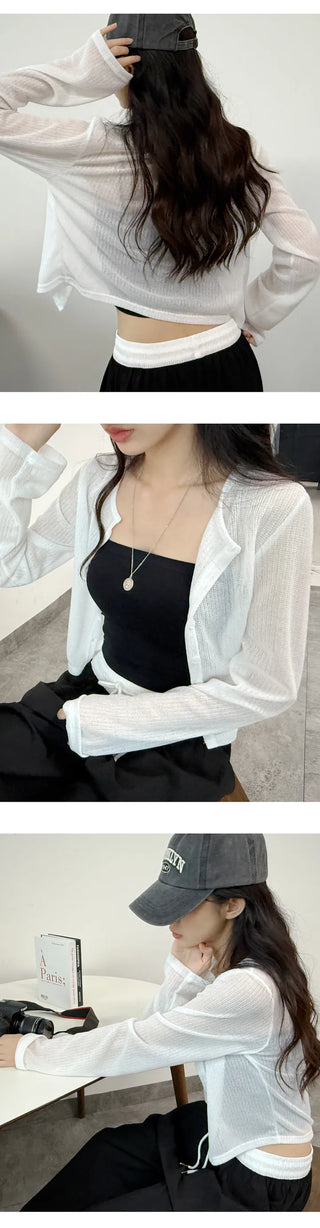 Linen Sheer Cardigan
