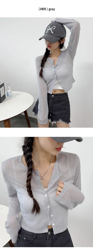 Linen Sheer Cardigan
