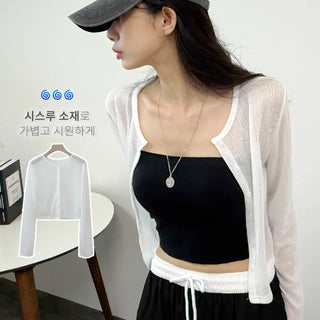 Linen Sheer Cardigan
