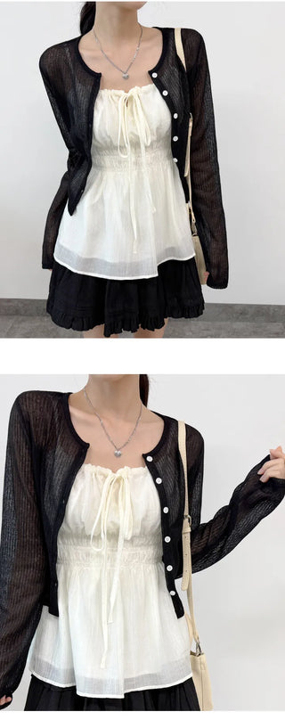 Linen Sheer Cardigan