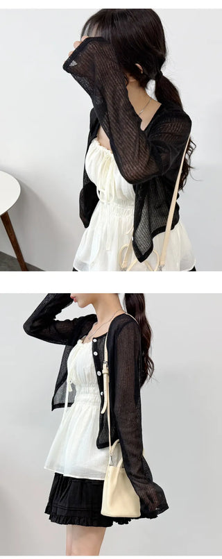 Linen Sheer Cardigan