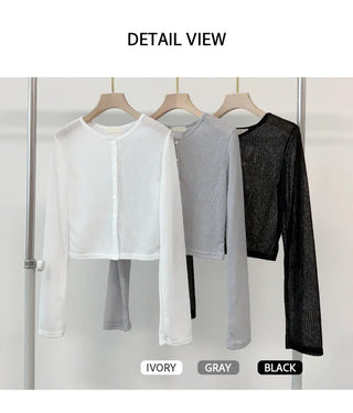 Linen Sheer Cardigan