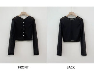 Linen Sheer Cardigan