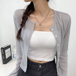 Linen Sheer Cardigan
