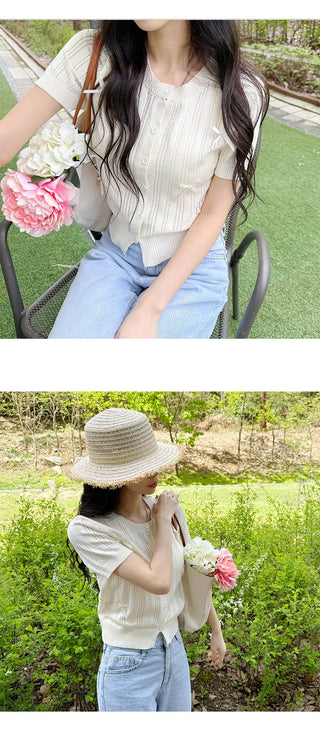Ribbon Knit Cardigan
