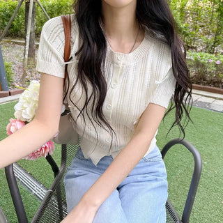 Ribbon Knit Cardigan