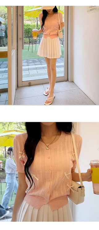 Ribbon Knit Cardigan