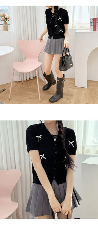 Ribbon Knit Cardigan