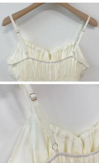 Ribbon Shirred Blouse