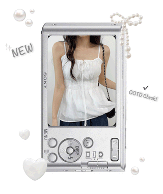 Ribbon Shirred Blouse