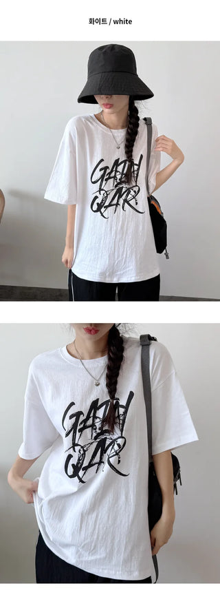 Lettering Boxy Tee