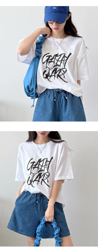 Lettering Boxy Tee