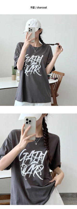 Lettering Boxy Tee
