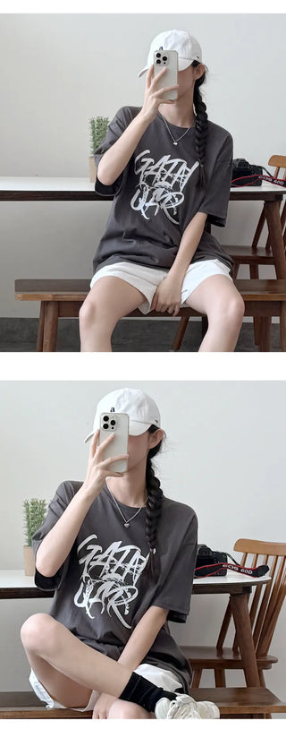 Lettering Boxy Tee