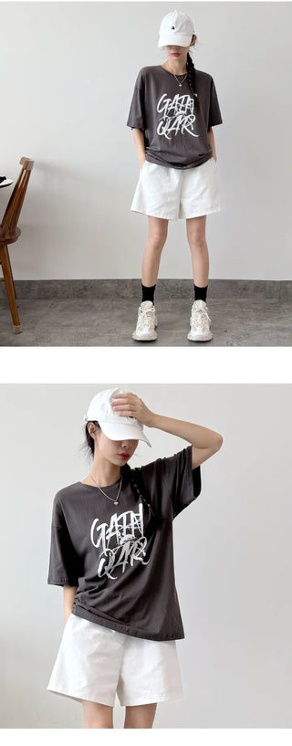 Lettering Boxy Tee