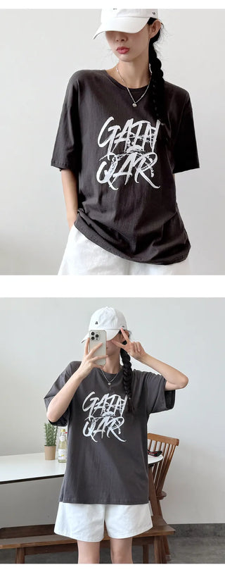 Lettering Boxy Tee