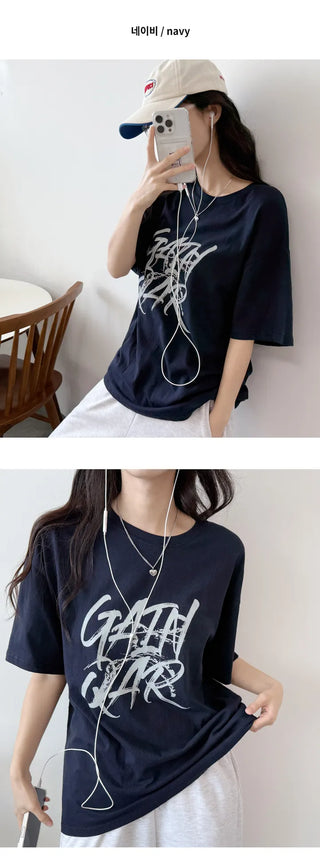 Lettering Boxy Tee