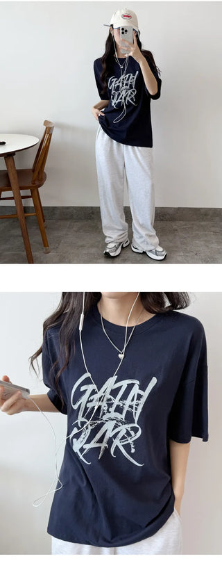 Lettering Boxy Tee