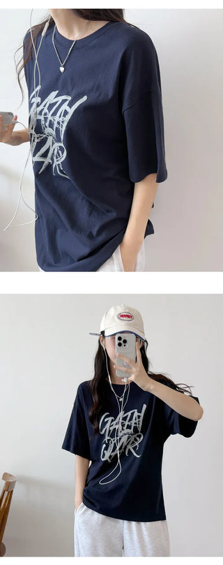 Lettering Boxy Tee