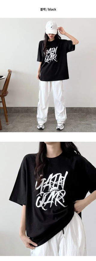 Lettering Boxy Tee