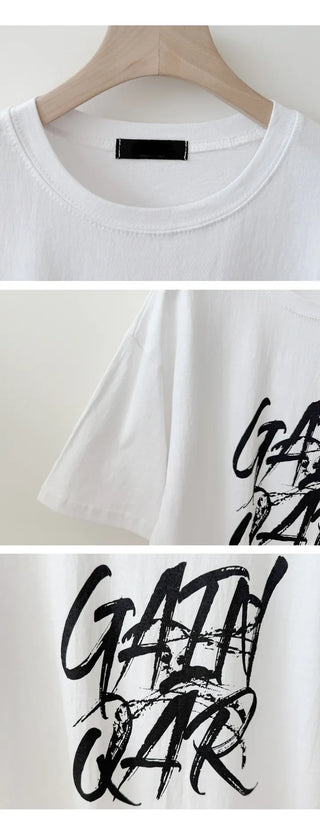 Lettering Boxy Tee