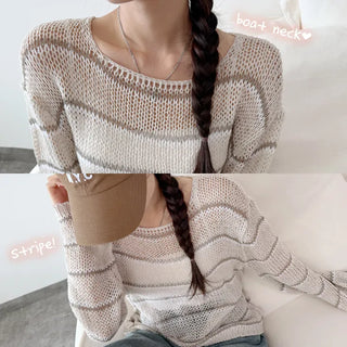 Striped Knit Tee