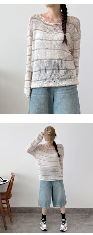 Striped Knit Tee