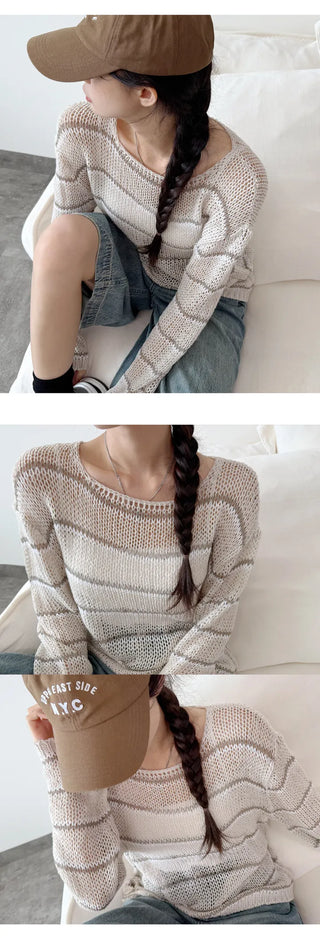 Striped Knit Tee