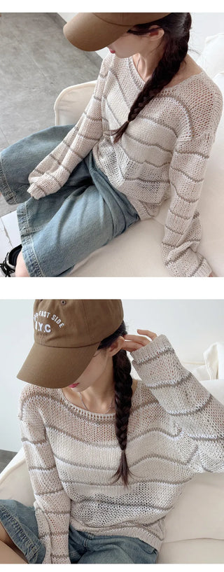 Striped Knit Tee