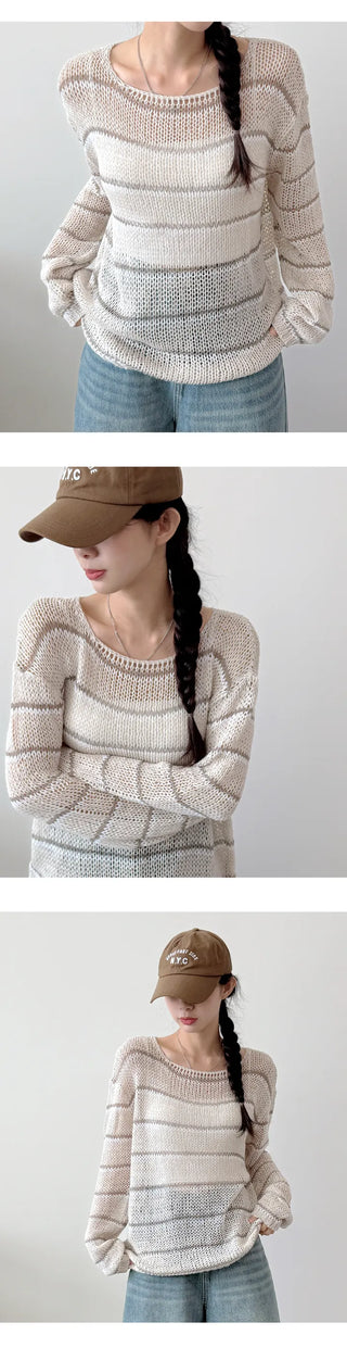 Striped Knit Tee